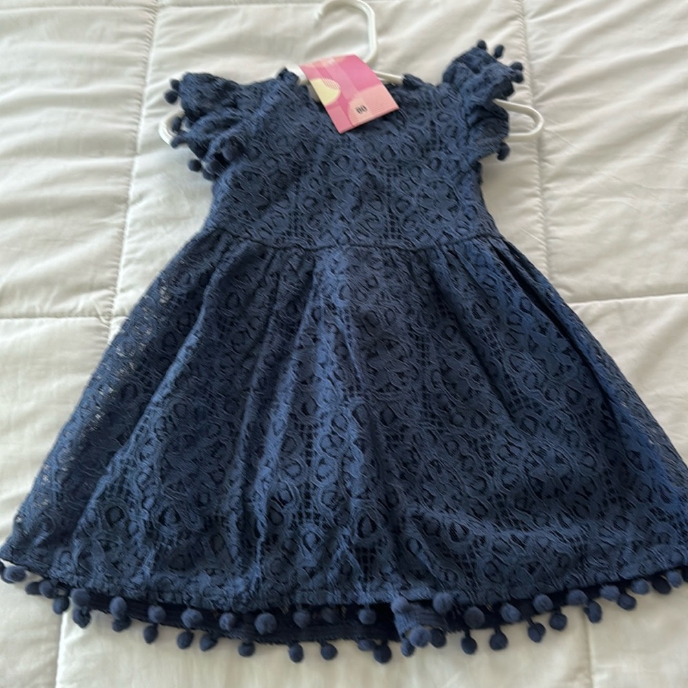 Girl 9 months Pom Pom dress